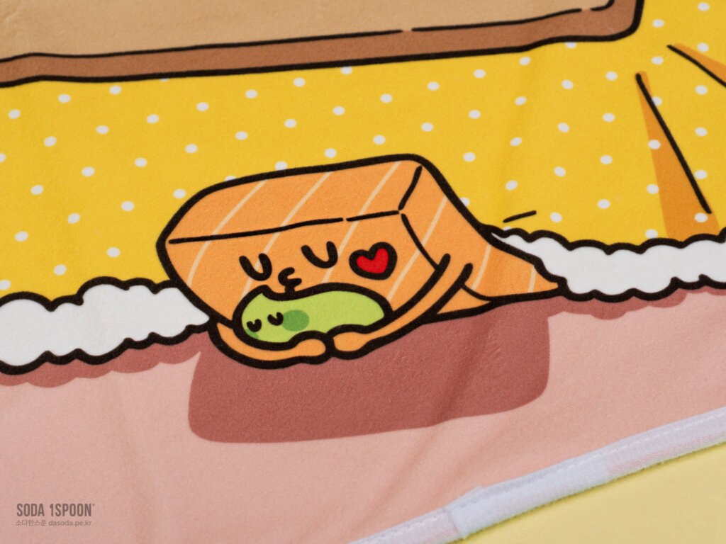 담요 일러스트 인쇄면