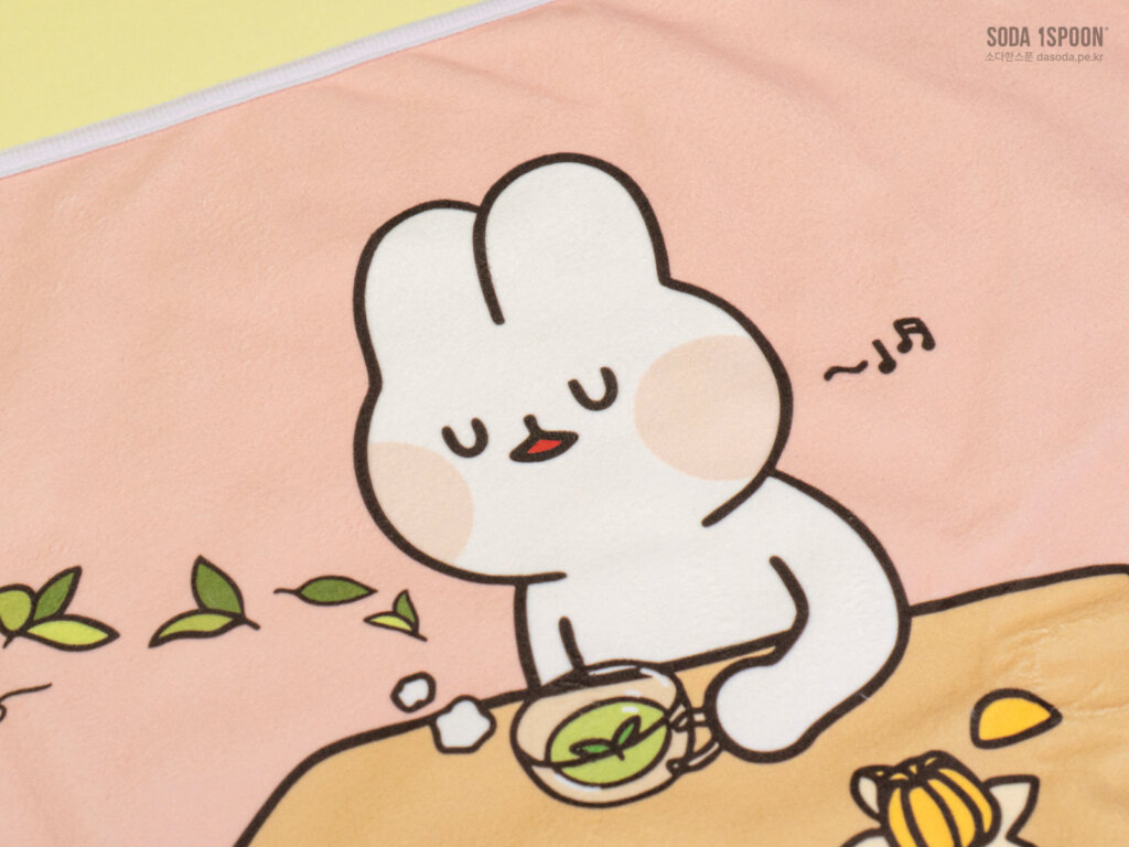 담요 일러스트 인쇄면